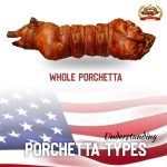 The delicious taste of classical whole porchetta is a culmination of expertly seasoned pork, slow-roasted to perfection. Ideal for large events