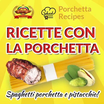 Spaghetti Porchetta e Pistacchi: Si lo sappiamo vi suona strano, bizzarro, Ma vi assicuriamo che provare ne varra' la pena. Questa ricetta vi lasciera' a bocca aperta!